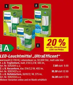toom Baumarkt Philips led-leuchtmittel tropfenform Angebot
