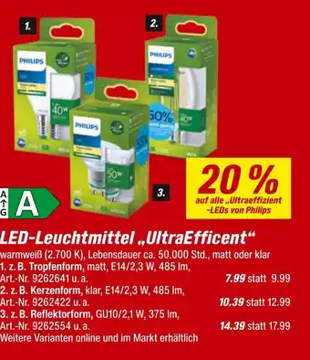 toom Baumarkt Philips led-leuchtmittel tropfenform Angebot