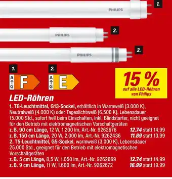 toom Baumarkt Philips t8-leuchtmittel Angebot