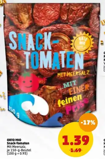 PENNY Orto Mio Snack Tomaten 150g Beutel Angebot