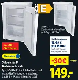 Lidl Silvercrest Gefrierschrank Angebot