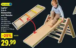 Lidl Lupilu 2-in-1 Kletterleiter und Rutsche Angebot