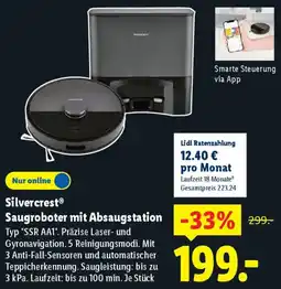 Lidl Silvercrest Saugroboter mit Absaugstation Angebot