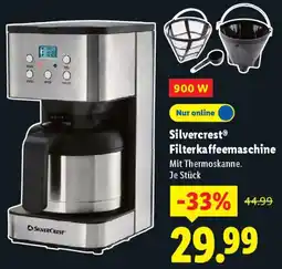 Lidl Silvercrest Filterkaffeemaschine Angebot