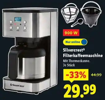 Lidl Silvercrest Filterkaffeemaschine Angebot