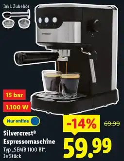 Lidl Silvercrest Espressomaschine Angebot