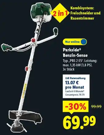 Lidl Parkside Benzin-Sense Angebot