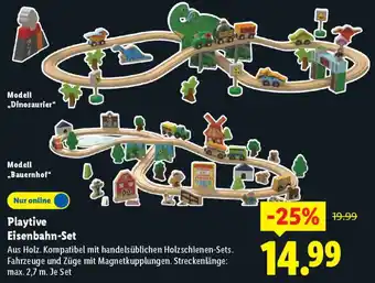 Lidl Playtive Eisenbahn-Set Angebot