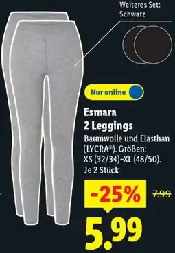 Lidl Esmara 2 Leggings Angebot
