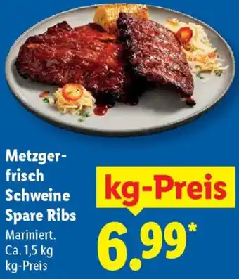 Lidl Metzgerfrisch Schweine Spare Ribs Angebot