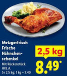 Lidl Metzgerfrisch Frische Hähnchenschenkel Angebot