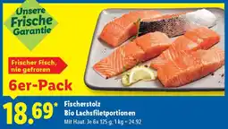 Lidl Fischerstolz Bio Lachsfiletportionen Angebot