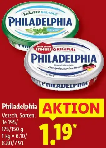 Lidl Philadelphia Angebot