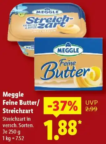 Lidl Meggle Feine Butter/ Streichzart Angebot