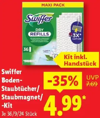 Lidl Swiffer Boden Staubtücher/ Staubmagnet/ -Kit Angebot
