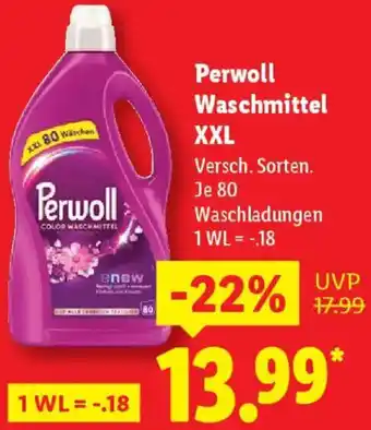 Lidl Perwoll Waschmittel XXL Angebot