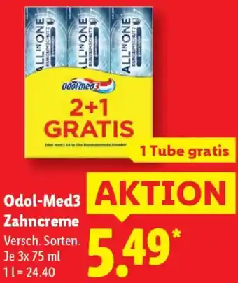 Lidl Odol-Med3 Zahncreme Angebot