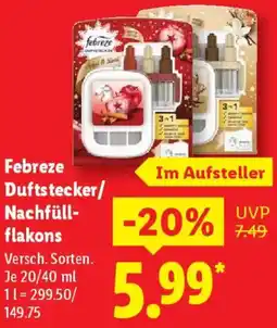 Lidl Febreze Duftstecker/ Nachfüllflakons Angebot