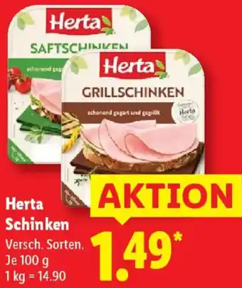 Lidl Herta Schinken Angebot