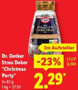 Lidl Dr. Oetker Streu Dekor "Christmas Party" Angebot
