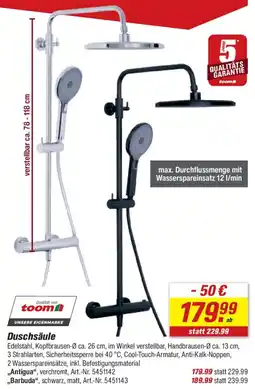 toom Baumarkt Duschsäule Angebot