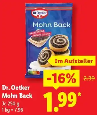 Lidl Dr. Oetker Mohn Back Angebot