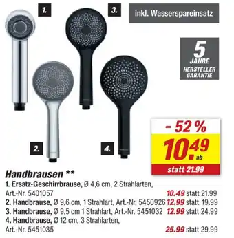 toom Baumarkt Handbrausen 1. Ersatz-Geschirrbrause Angebot
