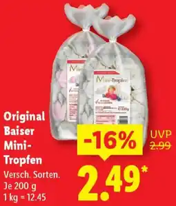 Lidl Original Baiser Mini Tropfen Angebot