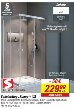 toom Baumarkt SCHULTE Eckeinstieg „Sunny" Angebot