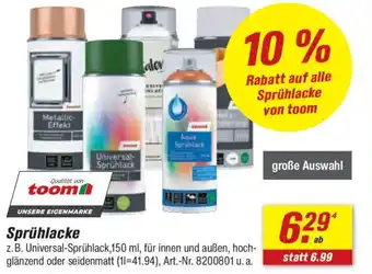 toom Baumarkt Sprühlacke Angebot