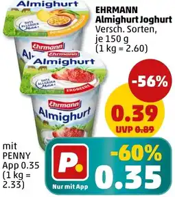 PENNY EHRMANN Almighurt Joghurt Angebot