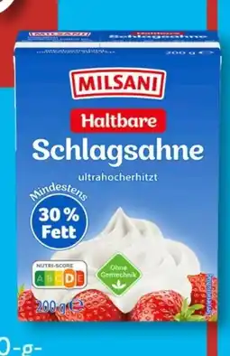 Aldi Süd Milsani H-Schlagsahne Angebot