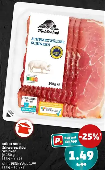 PENNY MÜHLENHOF Schwarzwälder Schinken Angebot