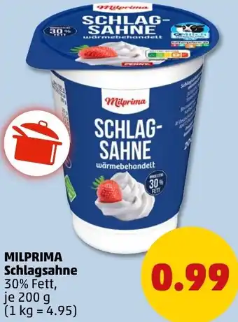 PENNY MILPRIMA Schlagsahne Angebot