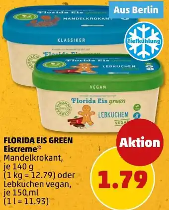 PENNY FLORIDA EIS GREEN Eiscreme Angebot