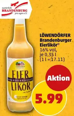 PENNY LÖWENDÖRFER Brandenburger Eierlikör Angebot