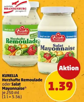PENNY KUNELLA Herzhafte Remoulade oder Salat Mayonnaise Angebot