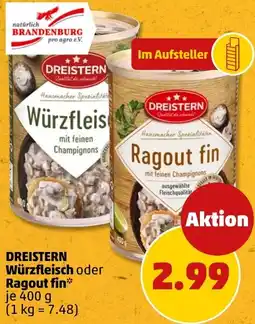 PENNY DREISTERN Würzfleisch oder Ragout fin Angebot