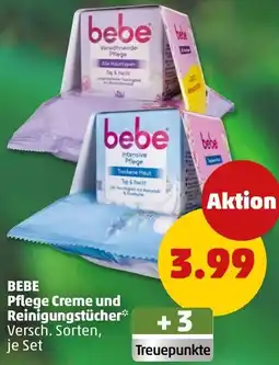 PENNY BEBE Pflege Creme und Reinigungstücher Angebot