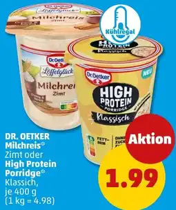 PENNY DR. OETKER Milchreis oder High Protein Porridge Angebot