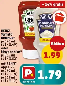 PENNY HEINZ Tomato Ketchup oder Mayonnaise Angebot