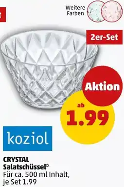 PENNY Koziol CRYSTAL Salatschüssel Angebot