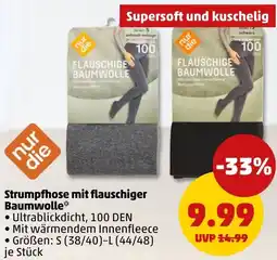 PENNY nur die Strumpfhose mit flauschiger Baumwolle Angebot