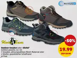 PENNY Uncle Sam Outdoor-Sneaker oder Stiefel Angebot