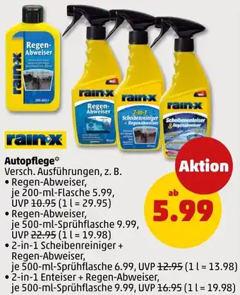 PENNY rain x Autopflege Angebot