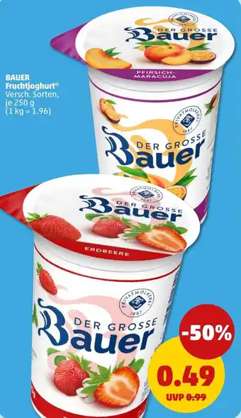 PENNY BAUER Fruchtjoghurt Angebot
