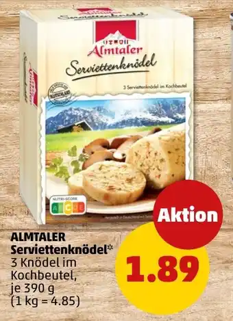 PENNY ALMTALER Serviettenknödel Angebot