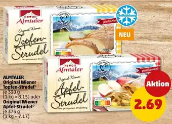 PENNY ALMTALER Original Wiener Topfen-Strudeloder Original Wiener Apfel-Strudel Angebot