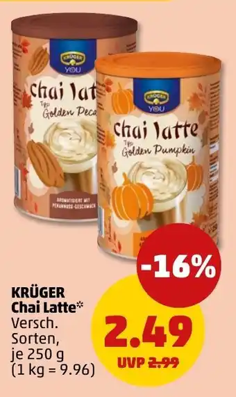 PENNY KRÜGER Chai Latte Angebot
