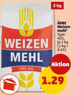 PENNY ÄHRE Weizen- mehl Angebot